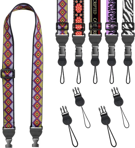 Vista 44 de FIEIL Correa de hombro ajustable, correa de nailon para cámara, cómoda correa para el cuello para iPad, tableta de teléfono celular, cámara, laptop