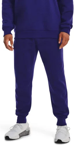 Vista 13 de Under Armour Rival - Pantalones de correr de forro polar para hombre (001) Negro / Blanco