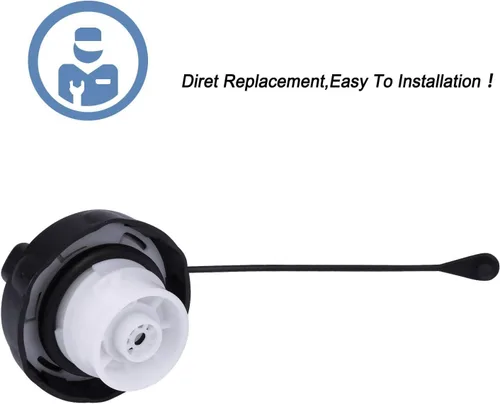 Vista 3 de Tapa de llenado del depósito de combustible, tapa de gasolina compatible con Jeep Wrangler JK 2003-2018, Jeep Wrangler TJ 2003-2006, repuesto #