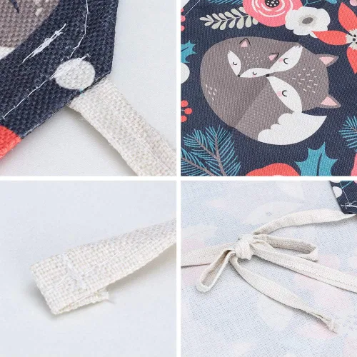 Vista 3 de Delantales a juego para niños y adultos, 2 delantales para mujeres y niños, delantal de cocina perfecto para mamá y yo