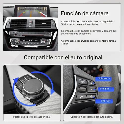 Vista 4 de Decodificador inalámbrico de interfaz CarPlay para BMW EVO ID5/ID6