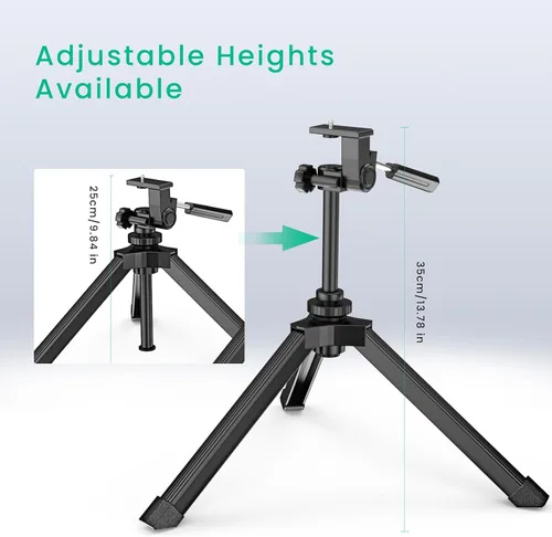 Vista 4 de Gosky Alcance ajustable resistente del trípode de la sobremesa binoculares telescopio cámaras DSLR otro dispositivo