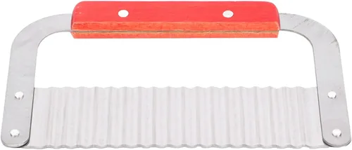 Vista 4 de Soap Cutting Tool Set with Straight and Wavy Stainless Steel Blades, Wooden Bread Cutter for DIY Soap Making, Even Cutter for Cakes Muffins Biscuits
