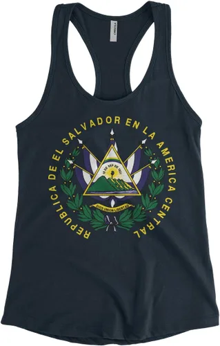 Vista 6 de Camiseta sin mangas con espalda cruzada de El Salvador para mujer