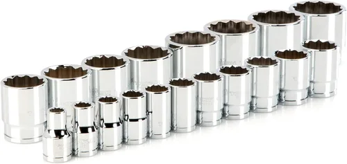 Vista 10 de TEKTON Juego de llaves de vaso de 12 puntos con accionamiento de 1/2 Deep