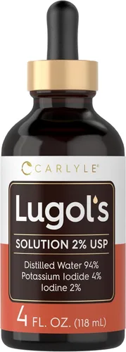 Vista 8 de Carlyle Lugols Yodo 2 por ciento 2 fl oz Solución de yoduro de potasio y yodo 2% gotas líquidas