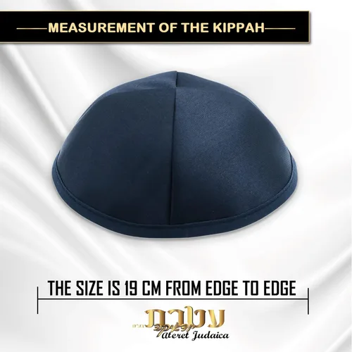Vista 3 de Ateret Judaica Yarmulke - Gorra de satén para hombres y niños, 10 unidades, tamaño 7.5in, sombrero de Yamaka judío