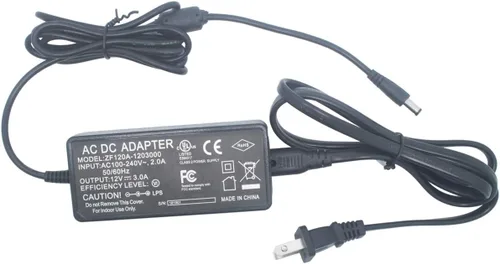 Vista 5 de Fuente de alimentación, transformador LED, 12 V CC 3 amperios, 110 VCA a 12 V CC, salida máxima 3A, 36 W. Enchufe de entrada estándar de 110 VCA