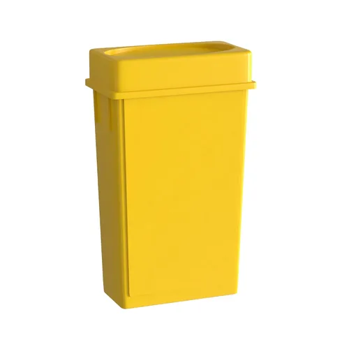 Vista 19 de Bote de basura Slim Jim negro de 23 galones con carrito