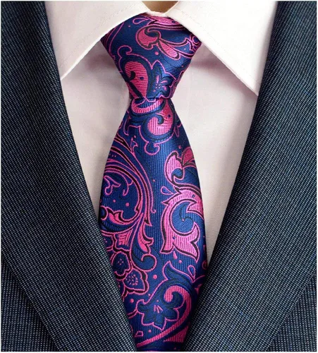 Vista 3 de Adulove Mens Necktie Classic Silk Tie Woven Jacquard Neck Ties 6 PCS