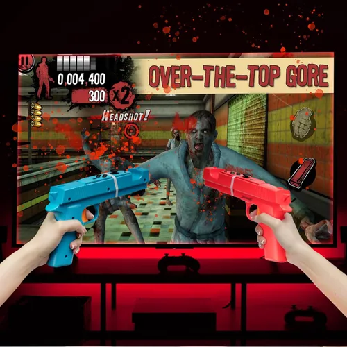 Vista 2 de Nargos Shooting Game Gun for Nintendo SwitchSwitch OLED Joy-Con Controller, Hand Grip Motion Controller for The House of the Dead, Big Buck Hunter