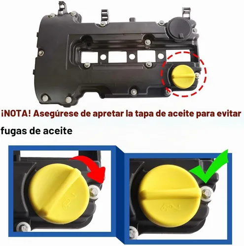 Vista 2 de MITZONE Kit de tapa de válvulas del motor con juntas y pernos compatible con 2011-2020 Chevrolet Chevy Cruze Sonic Volt Trax Buick Encore Cadillac