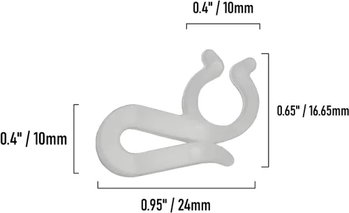 Vista 4 de Projectpak Mighty Light - Ganchos para luces de Navidad, ganchos para colgar en exteriores, para decoración de Navidad, cadena de luces resistentes
