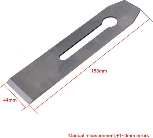 Vista 4 de RDEXP 1.732 in de ancho de acero de alto carbono carpintería carpintería de madera cepilladora manual para carpintería cepilladora DIY herramienta