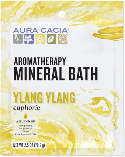 Vista 4 de Aura Cacia Clearing Eucalyptus Aromatherapy Mineral Bath Paquete de 2.5 onzas
