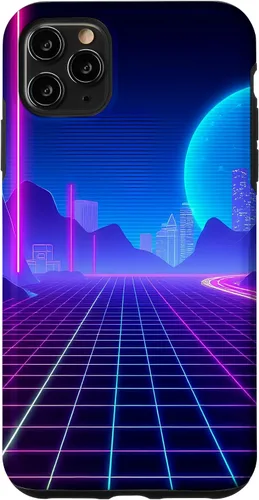 Vista 13 de Vaporwave Aesthetic Synthwave Retrowave 80s 90s Art Case for iPhone 16