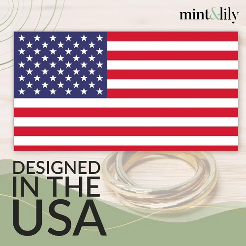 Vista 3 de Mint & Lily Delicado anillo para ansiedad entrelazado