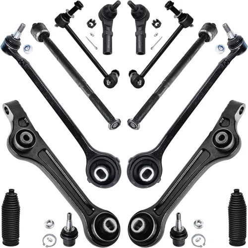 Vista 155 de Detroit Axle - Kit de suspensión frontal de 15 piezas para Jeep Grand Cherokee 99-04 1999 2000 2001 2002 2003 2004, brazos de control superior e