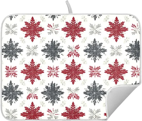 Vista 15 de Tapete de secado de platos de hojas de otoño y girasol, almohadilla absorbente de secado rápido, protector para encimera de cocina, 16 x 18 pulgadas