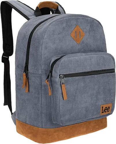 Vista 9 de Lee Authentic Jeans Company - Mochila de estudio para clase, funda acolchada para portátil de 15.6 pulgadas (negro)