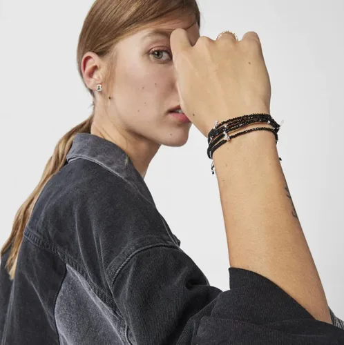 Vista 8 de TOUS Pulsera de plata de ley para mujer con espinelas. Colección de colores, Gema, espinela