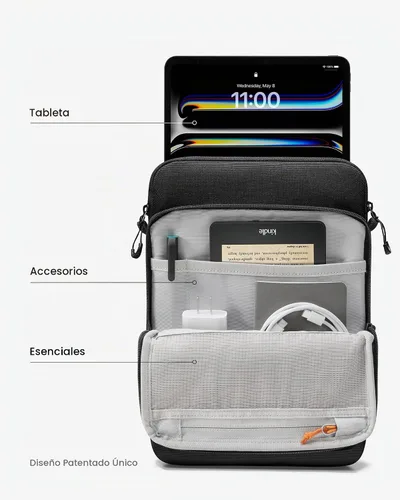 Vista 2 de tomtoc DefenderACE - Funda para iPad de 11 pulgadas Funda de transporte resistente a derrames y agua para iPad Air M4/M3 de 11 pulgadas 2026, iPad