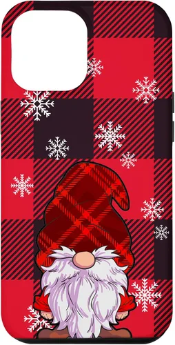 Vista 26 de Christmas Phone Case Red Buffalo Plaid Gnomes Snowflake Case for iPhone 17
