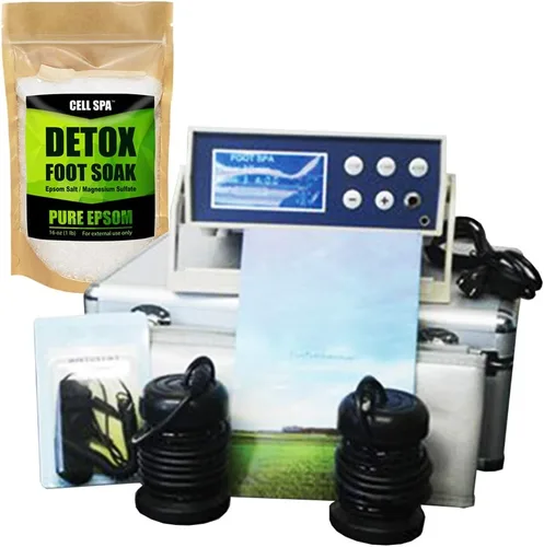 Vista 9 de Pantalla LCD digital Detox Ion Ionic Aqua Foot Bath Spa Chi Cleanse Fir Belt (Eucalyptus)