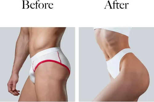 Vista 4 de QOYDOY Tanga Tucking Gaff Bragas Para Travestis Transgénero Individuos Suave Sedoso Oculto Gaff Shaping Breve