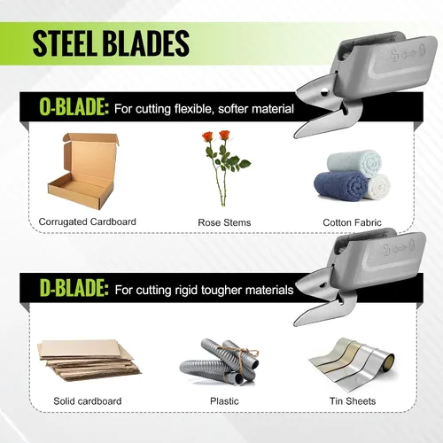 Vista 4 de WORKPRO Tijeras eléctricas inalámbricas con 2 cuchillas y tijeras eléctricas inalámbricas WORKPRO