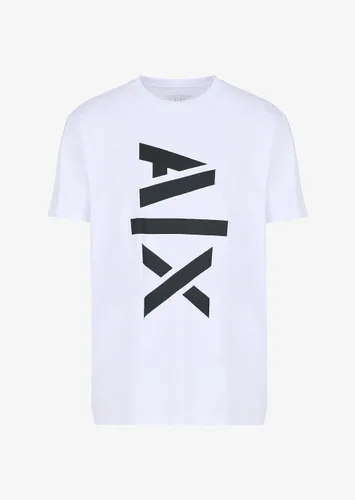 Vista 3 de Armani Exchange Camiseta con logotipo grande Ax de ajuste regular para hombre