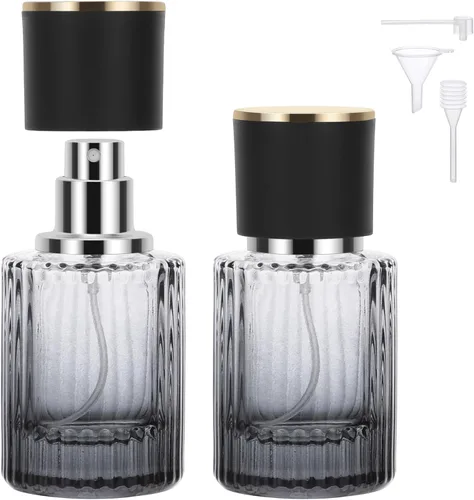 Vista 19 de Segbeauty Botellas de perfume de vidrio de 1 oz vacías, 2 piezas, botellas de perfume de viaje rellenables, botella de viaje de colonia de 1.0 fl
