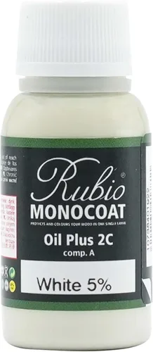 Vista 91 de Rubio Monocoat Muestra de Tinte y Acabado para Madera - Niebla 5% Aceite Plus Parte A Aceite de linaza para madera de secado rápido y ecológico