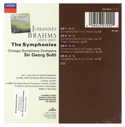 Vista 2 de Brahms: The Symphonies
