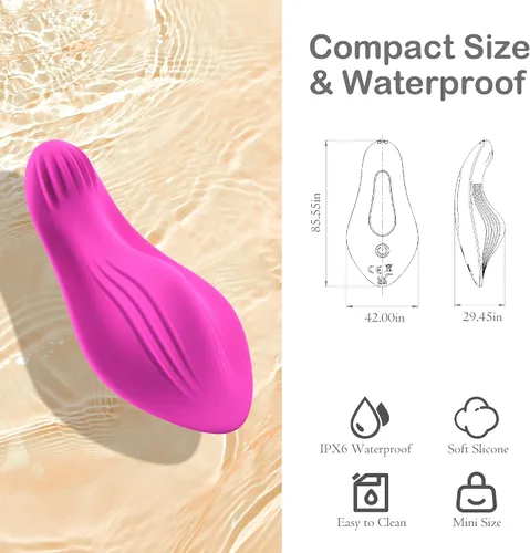 Vista 6 de Juguetes sexuales con vibrador portátil para mujeres y parejas, mini vibradores con 9 vibraciones y control de aplicación de larga distancia