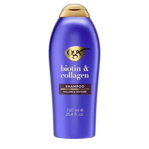 Vista 11 de Champú Organix Thick and Biotin completo y con colágeno, de 13 onzas