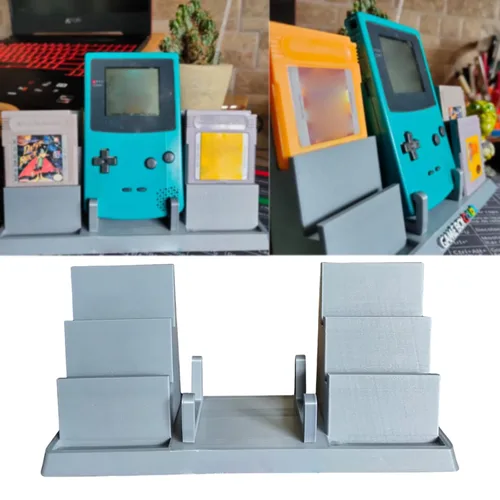 Vista 2 de Display Stand for Nintendo GameBoy Classic/DMG Retro Console Display Stand 4 Game Cartridges Holder for Game Boy Classic (for Game Boy Classic)