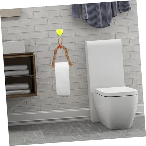 Vista 6 de Soporte para rollo de papel de cuerda náutica, decoración de baño rústico, soporte para papel higiénico con tema oceá