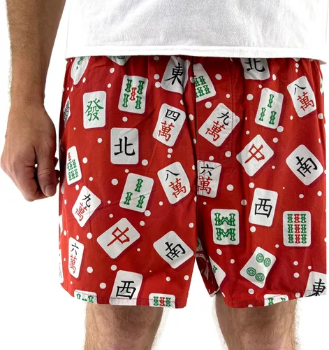 Vista 37 de ROCK ATOLL Calzoncillos tipo bóxer de algodón con estampado novedoso y brillante para hombre Estampado Afrutado Negro