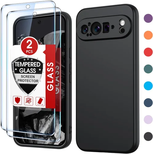 Vista 10 de LeYi Funda para Google Pixel 6A, Funda para Google Pixel 6A [6.1"] con Paquete de 2 Protectores de Pantalla de Vidrio Templado, Funda de Silicona