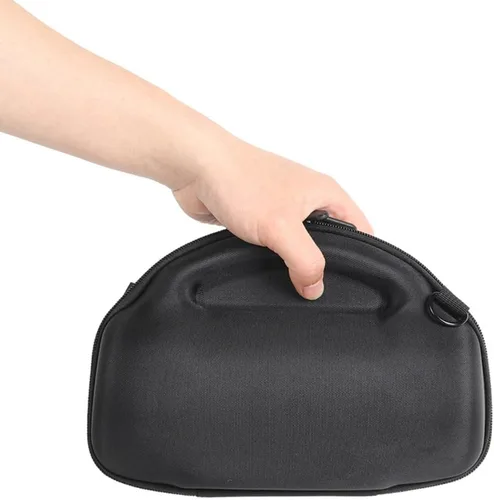 Vista 7 de Estuche rígido para JBL Charge 6, altavoz portátil Bluetooth impermeable compacto bolsa de almacenamiento de accesorios, 9.6 x 6.3 x 4.3 in (negro)