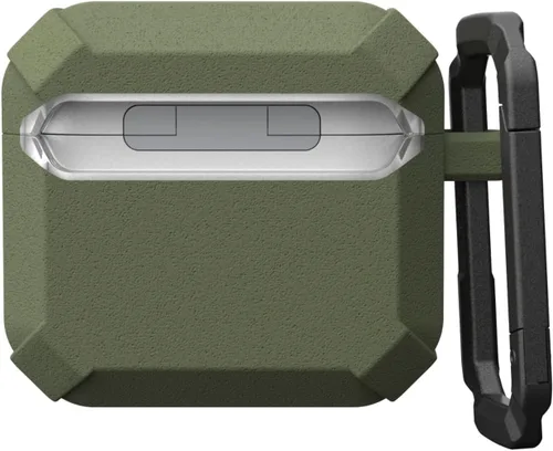 Vista 8 de UAG - Funda de plasma para AirPods 5 2026 con tapa y mosquetón Verde oliva (Olive Drab)