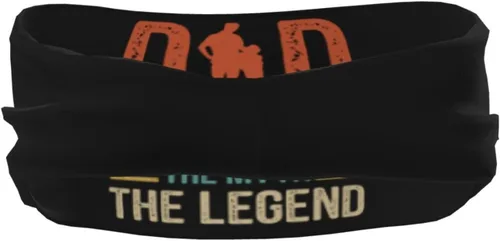 Vista 5 de Dad The Man The Myth The Legend Headband for Men Women Sports Sweatband for Fitness Exercise Moisture Wicking Running Yoga Hairbands