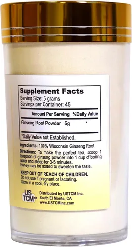 Vista 2 de Wisconsin American Ginseng Polvo 120 Mesh (8 oz)