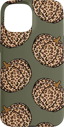Vista 6 de Leopard Pumpkin Fall Autumn Olive Green Case for iPhone 17