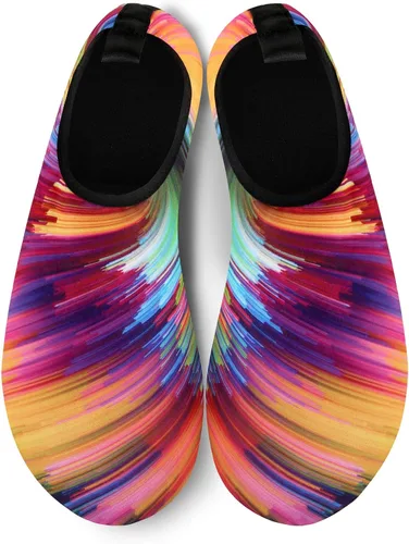 Vista 3 de Zapatos de agua para hombre, mujer, niños, pies descalzos de secado rápido, deportes de playa y natación sin agujetas.