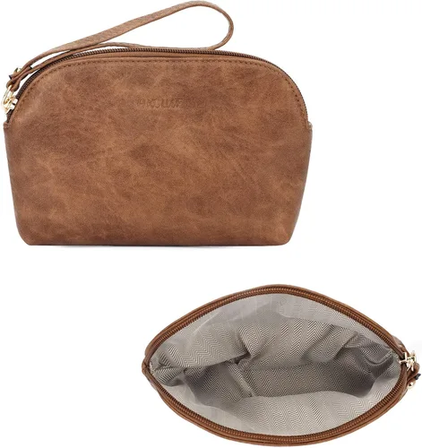 Vista 6 de HKCLUF Bolso cruzado para mujer, 2 piezasjuego de cartera de cuero con 2 correas ajustables para guitarra