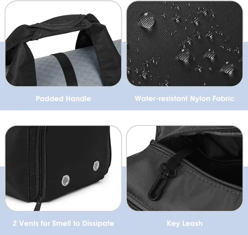 Vista 3 de sportsnew Bolsas de gimnasio de yoga para mujer con compartimento para zapatos, bolsillos de almacenamiento en seco húmedo y soporte ajustable