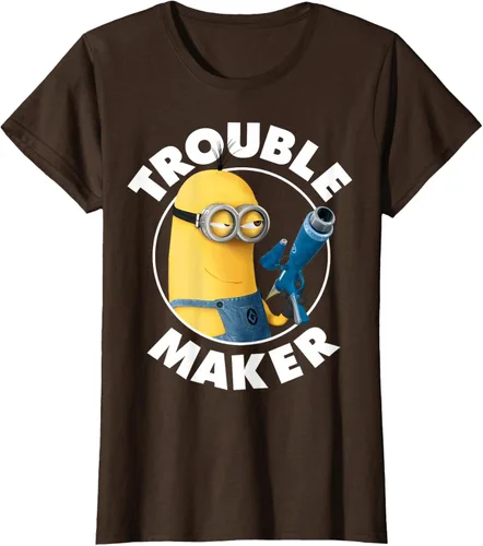 Vista 21 de Despicable Me Minions Kevin Fabricante de Problemas Gráfico Camiseta Negro