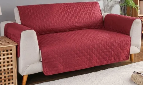 Vista 18 de Fundas para sofá de 3 plazas y 2 plazas y 1 plaza, funda de sofá reversible, funda acolchada ajustable para sofá, protectores impermeables